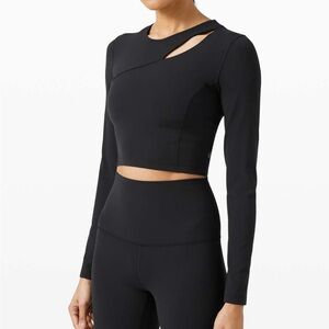 Lululemon Aligned Angles Cropped Long Sleeve - 6